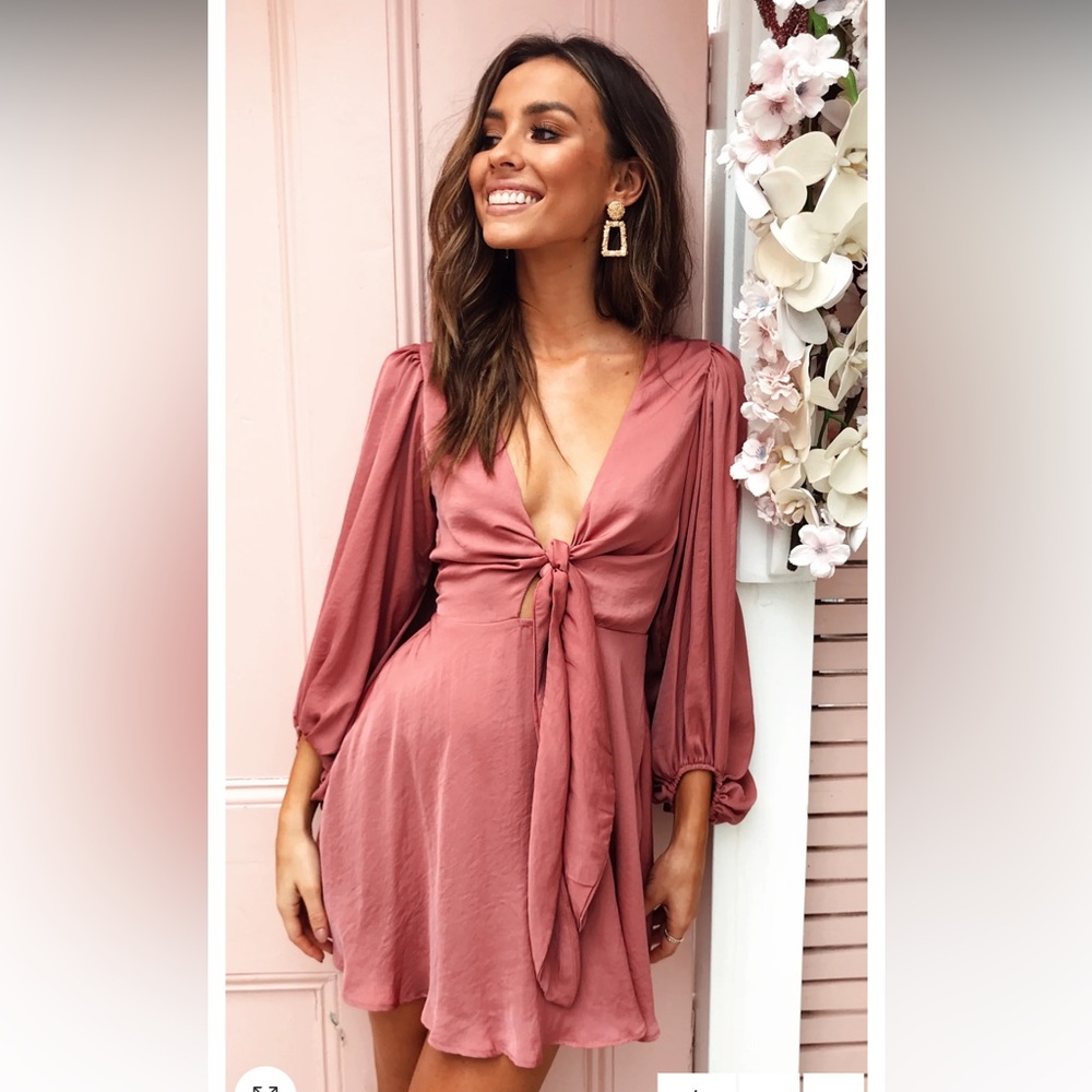 NWT Billy J Rose Sola Satin Dress (AUS 8/US 4)